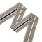 Designer’s Shop JR 775 Athena Key Luxe Jacquard Trim – 1-3/4” x 5 Yards – Black, White & Gold Woven Border